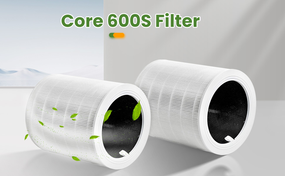 Image of Core 600s Replacement Filter Compatible with Levoit Core 600S-P Air Purifier, 3-in-1 True HEPA High-Efficiency Activated Carbon Filter for Home Large Room, Core 600S-RF