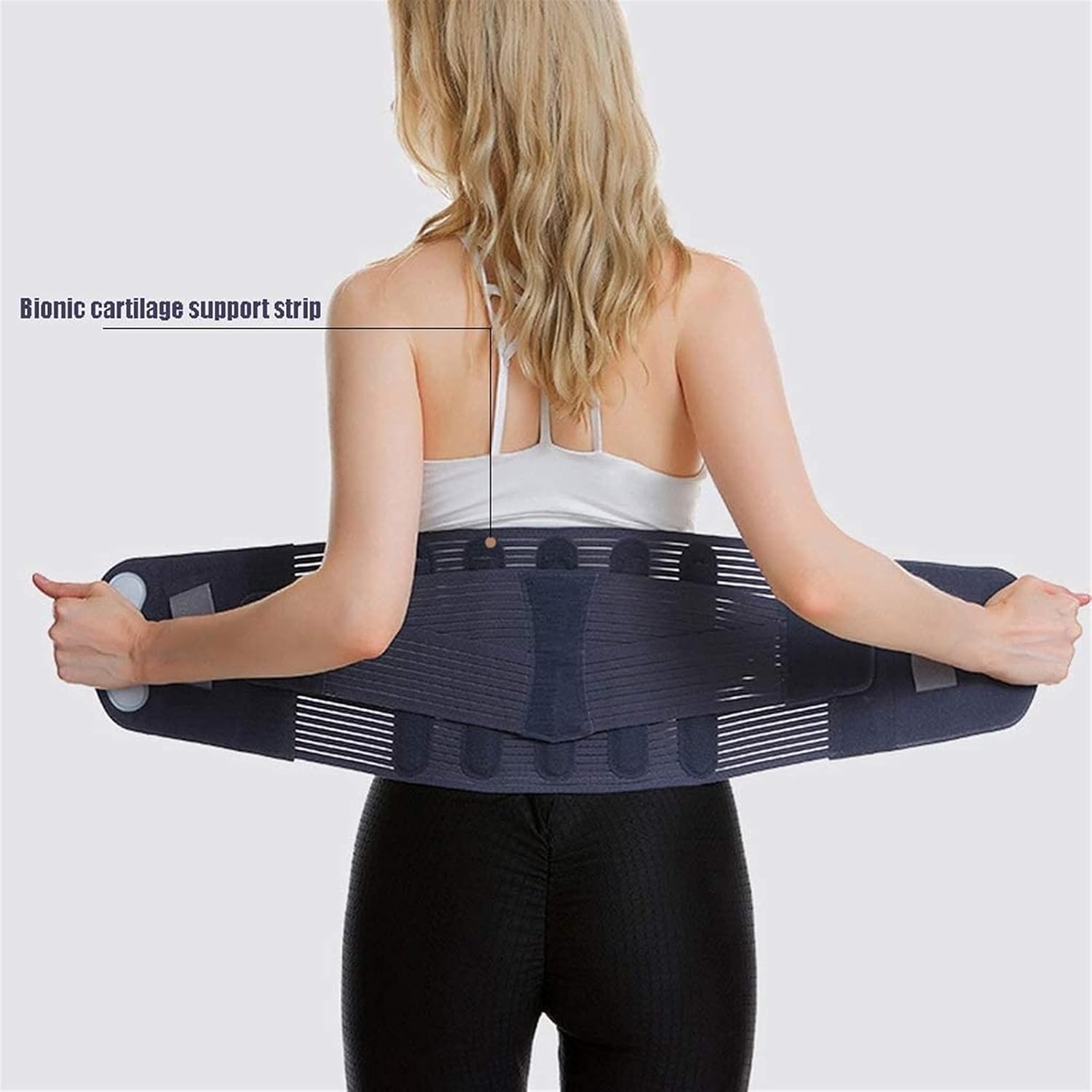 Lumbar Support Belt Back Brace Adjustable Support Straps Protection Heat Belt Relief for Back Pain, Herniated Disc, Sciatica, Scoliosis and More,
