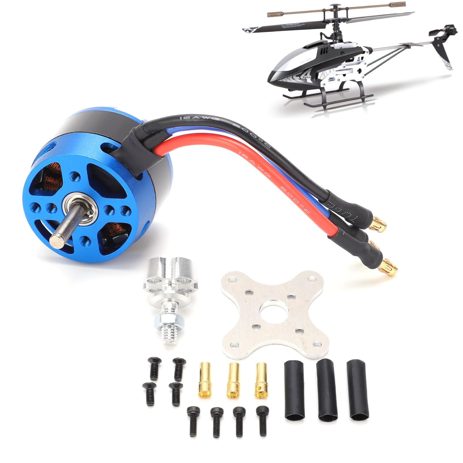 Moteur sans balais d'avion RC, moteur sans balais à haut rendement 3530 1100KV, moteur 1100KV, moteur d'avion RC pour hélicoptère d'avion RC