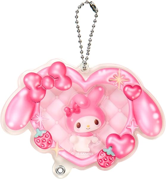 Amazon _ サンリオ(SANRIO) シークレットカスタムアクリルチャーム（ハートデザイン） サンリオキャラクターズ 115860 _ チャーム・アクセサリートップ 通販