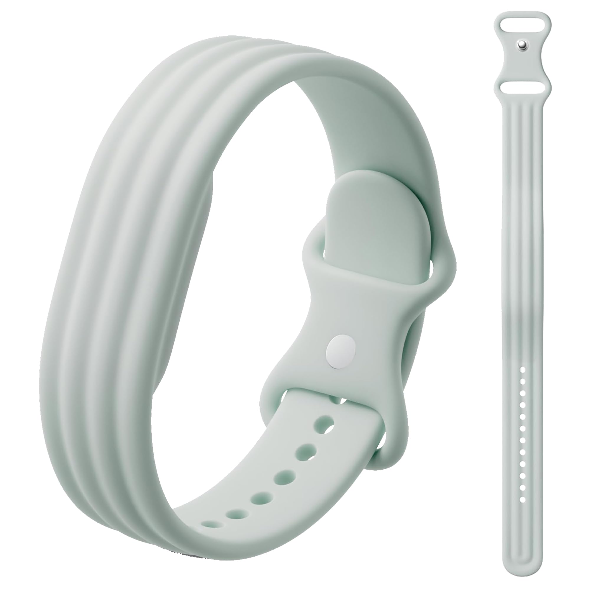 Google Fitbit Air用ソフトシリコンバンド、長さ調節可能なスポーツストラップ