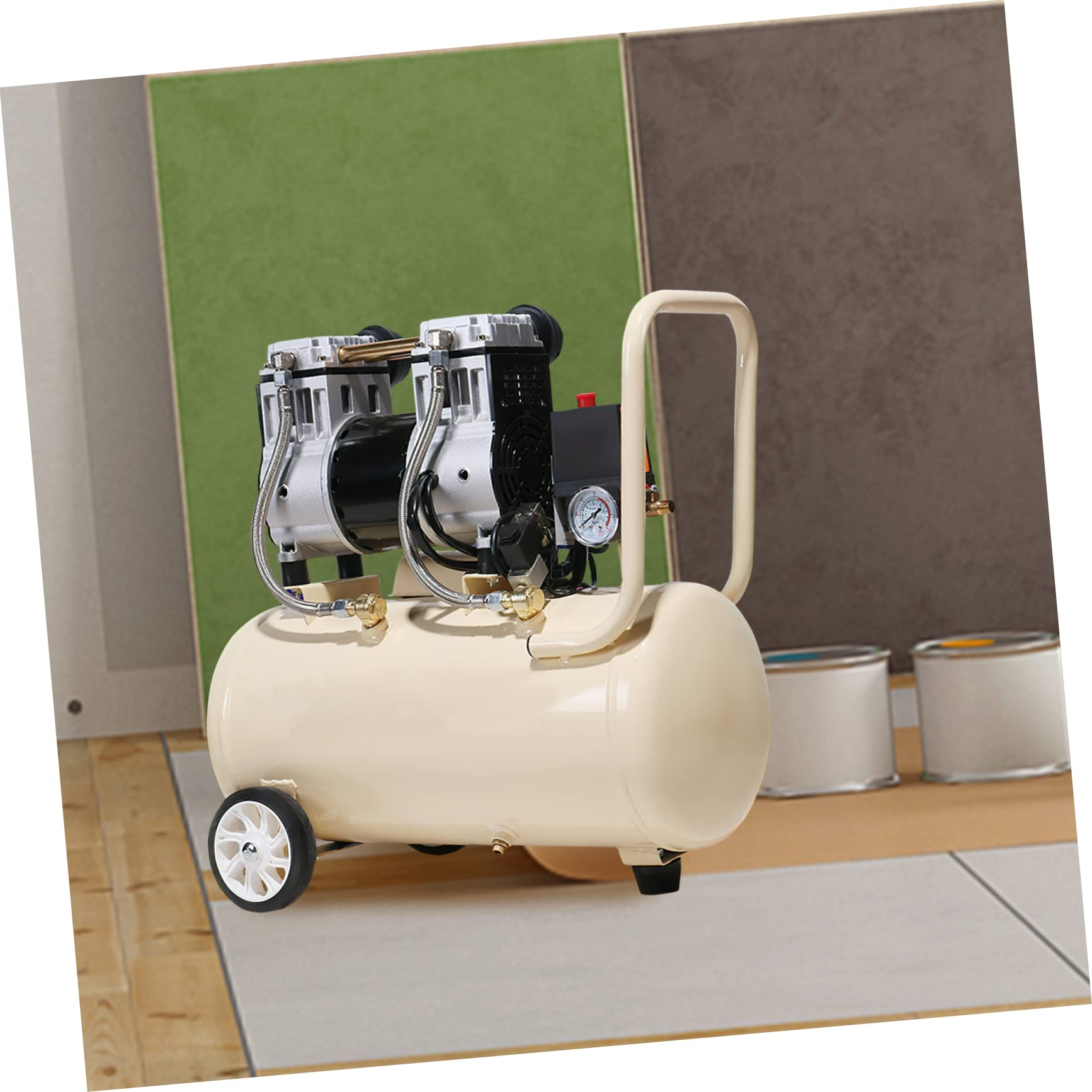 KONTONTY Air Compressor Leader Hose 3/8 Conduite Hose for Air Compressor 3/8 Stainless Leader Duct Compresseur Air Compressor Accessories Hose Pipe Braided Leader Hose Hoses Stainless Steel