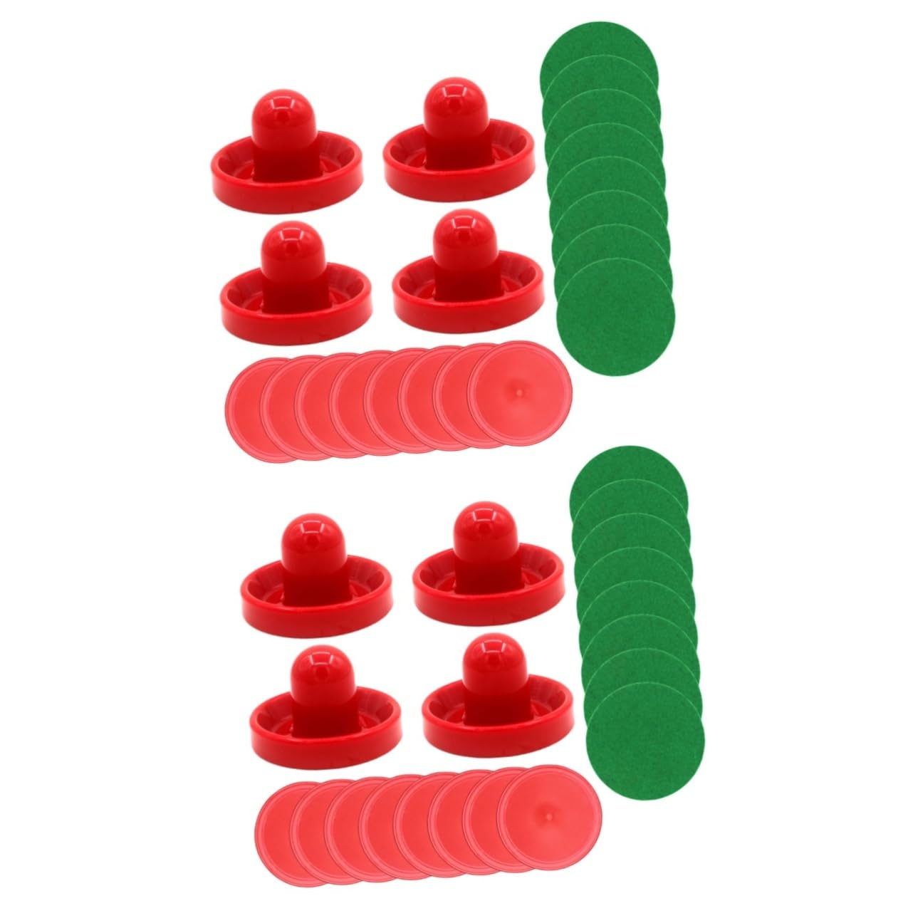BESPORTBLE 2sets Dischi Da Air Hockey Con Manici Accessori Per Tavolo Da Gioco Con Puck e Manici Per Attività Indoor e Feste