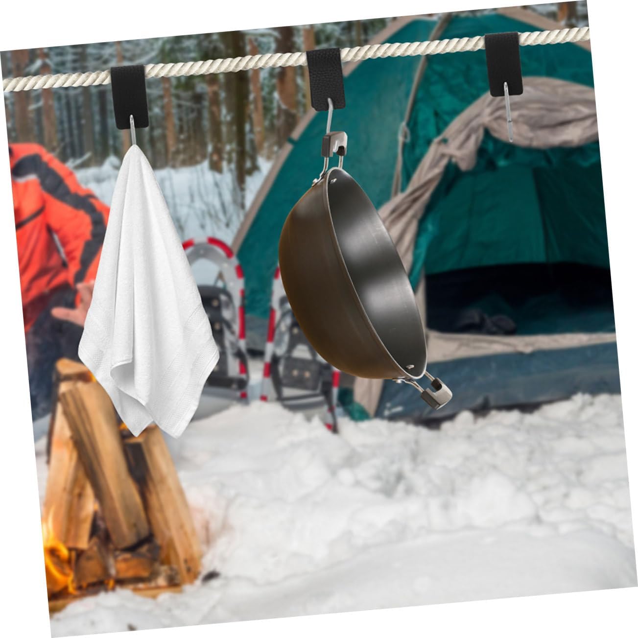 Alipis 10pcs Pu Coated Metal s Hooks Heavy-Duty Hooks for Closet Camping Outdoor Gear Multi-Functional Storage for Clothes Tools Kitchen Items image 5