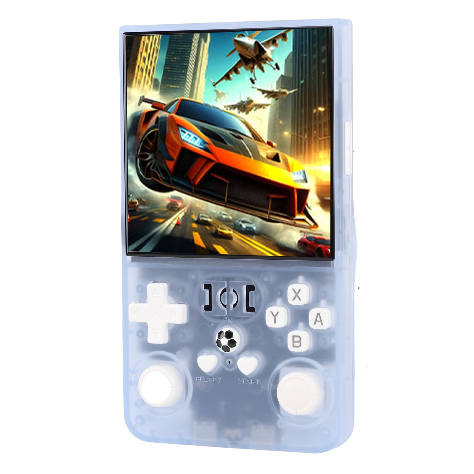 AMONIDA Console di Gioco Portatile retrò Giocatore di Gioco Portatile con funzionalità Avanzate per Tutte le età Schermo Ad Alta Definizione da 4 Pollici (BLUE)