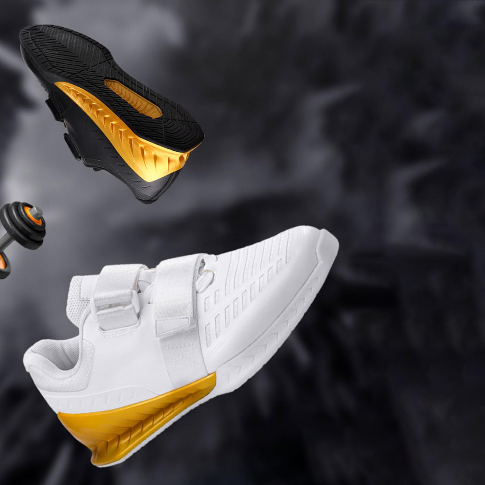 Zapatillas de Halterofilia Hombres,Zapatos De Sentadillas,Peso Muerto,Levantamiento,Antideslizantes,Ligeras Y CóModas,Estanqueidad Ajustable,para Boxeo,Fitness,Levantamiento de Peso