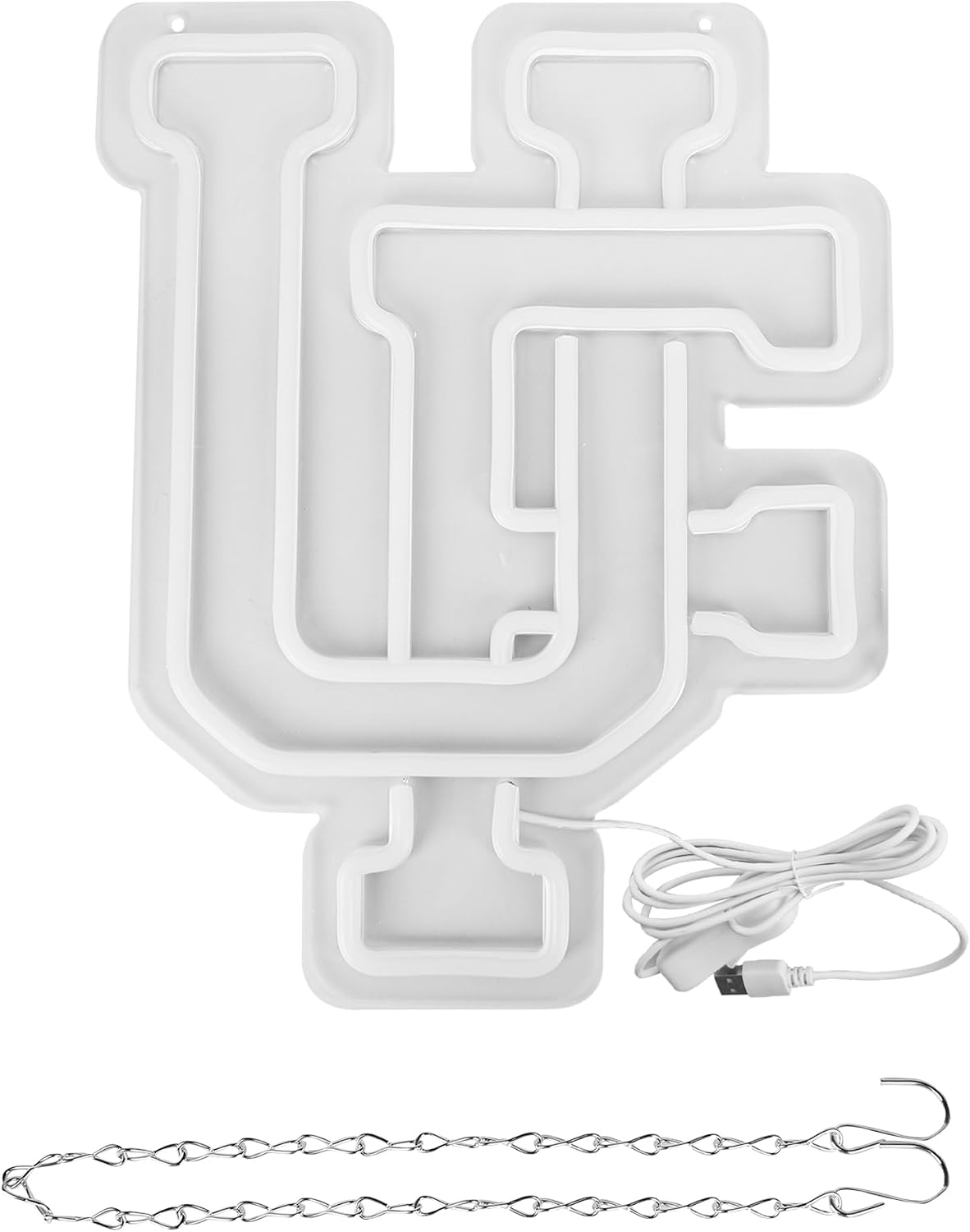 UF Neon Sign for Wall Decor,College UF Neon Led Sign for Bedroom,American Football Team Logo Neon Sign for Room Decor,University Name Neon Signs for Man Cave,Dorm Decoration for College Students,Sport