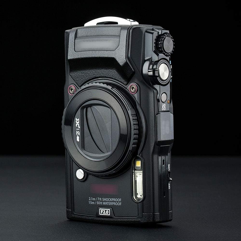 JJC - Copriobiettivo per fotocamera Olympus Tough TG-7, TG-6, TG-5, TG-4, TG-3, TG-2 and TG-1F, ricambio per Olympus LB-T01