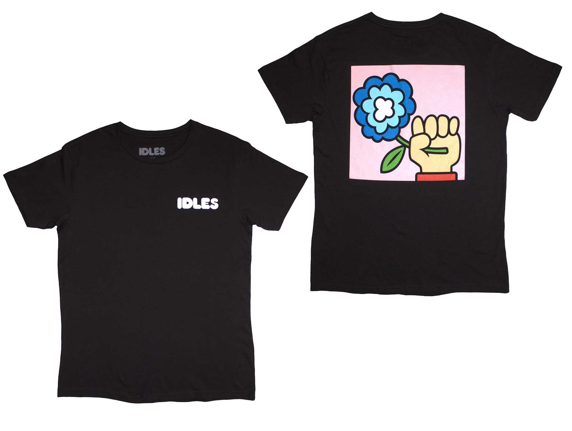 Rock Off officially licensed products Idles Cartoon Flower T Shirt XL Black