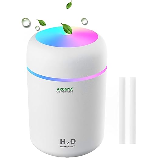 Aromya Oils from Nature H2O Portable Mini USB Humidifier wit