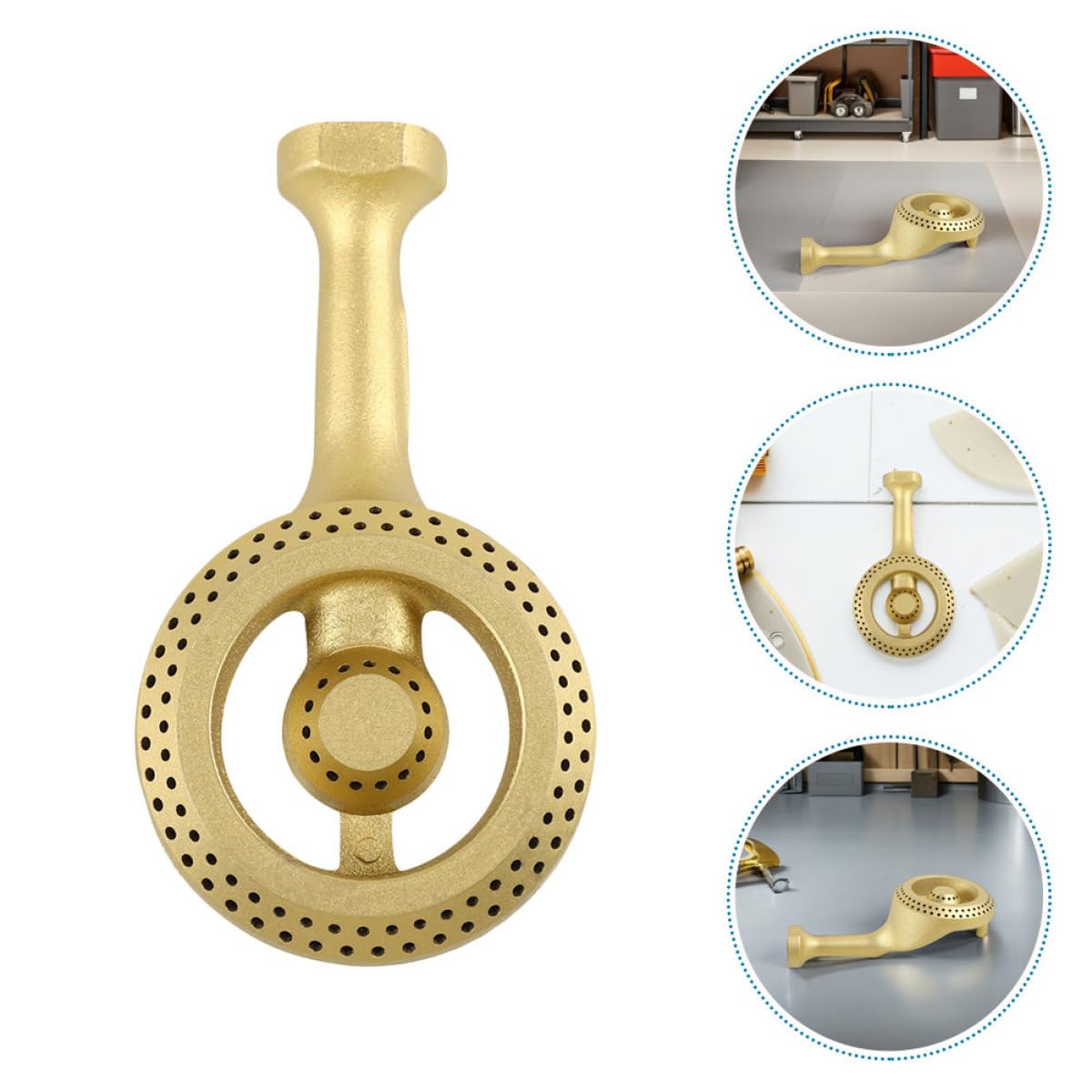 Gatuida Elemento del Bruciatore per Stufa a Gas in Ferro, 2 Pezzi, Distribuzione Uniforme della Fiamma per Cucina Domestica e Ristorazione