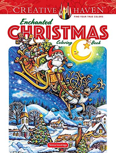 Creative Haven Enchanted Christmas Coloring Book: Amazon.co.uk
