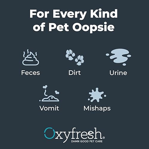 Miniatura 7 de Oxyfresh Eliminador avanzado de manchas y olores de orina para mascotas, eliminador de olores de mascotas de acción rápida para todas las