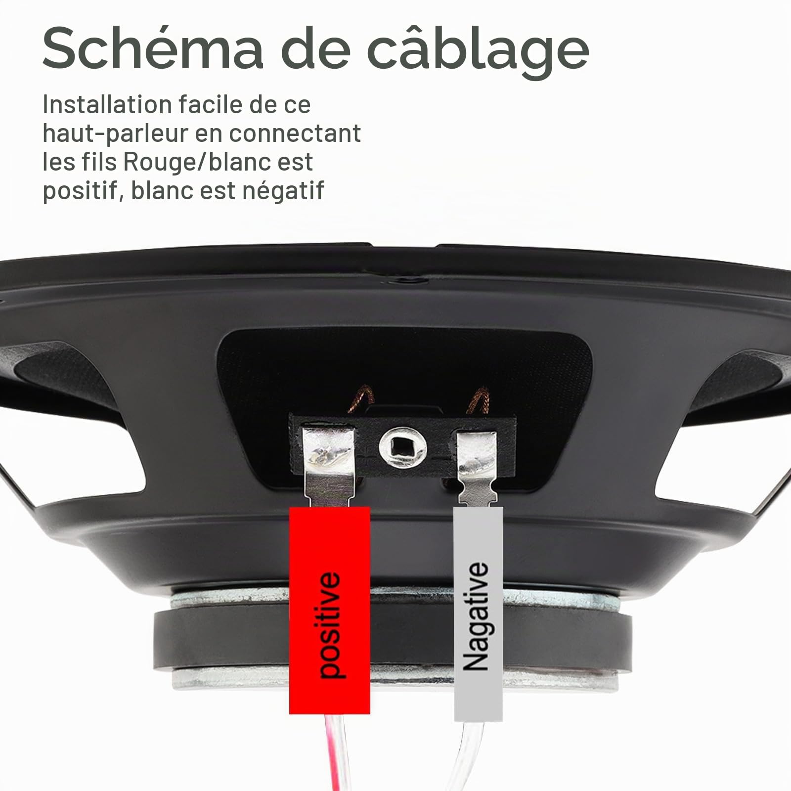 Lot de 2 Haut-parleurs Coaxiaux Stéréo HiFi pour Voiture, 6,5 Pouces, 280 W, 2 Voies, Gamme Complète, avec Couvercle