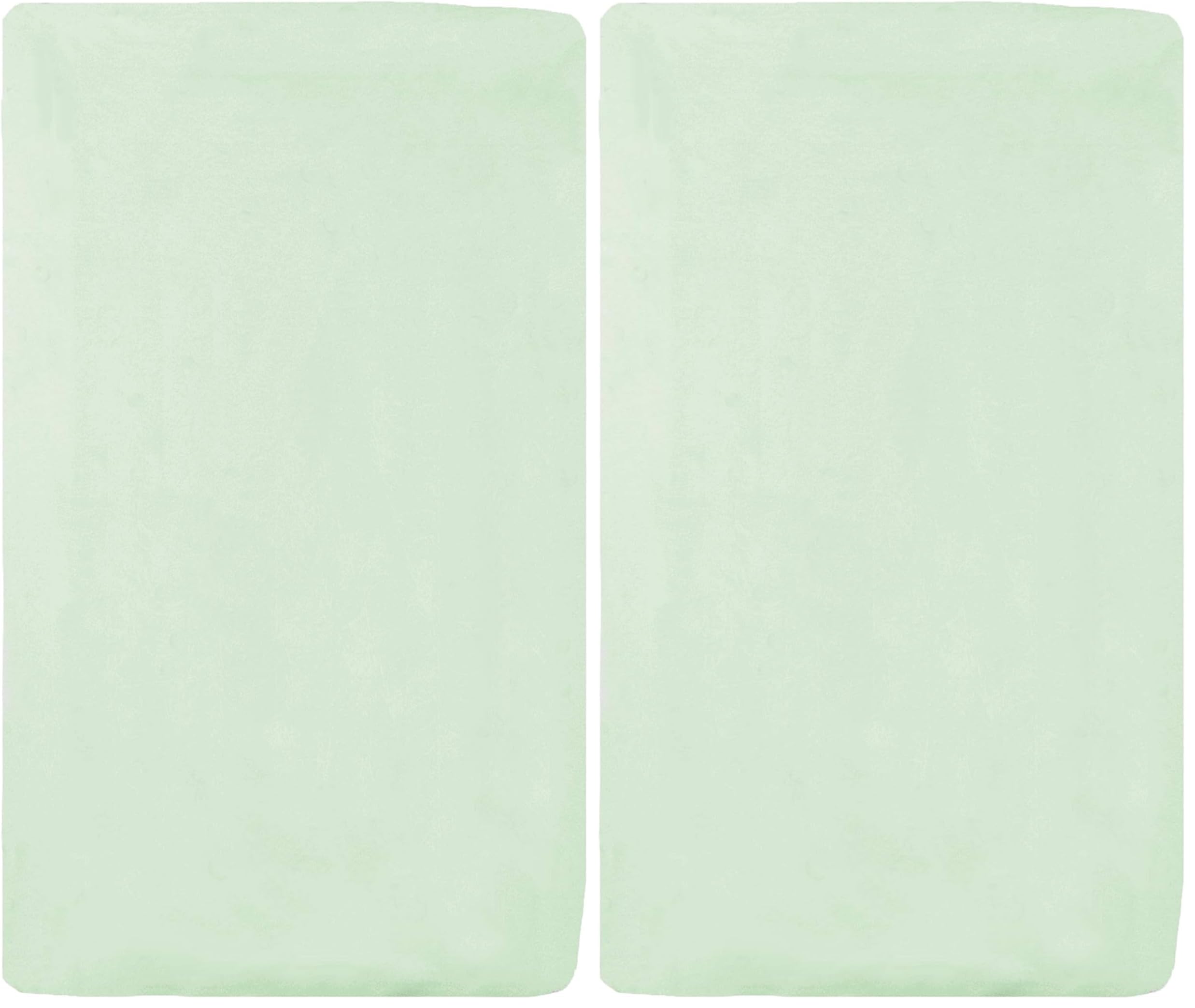 American Baby Company 100% Natural Cotton Fitted Cradle/Bassinet Sheet 36" x 18" - Soft, Breathable &amp; Hypoallergenic Bed Sheet, Green, Neutral for Boys &amp; Girls (Pack of 2)