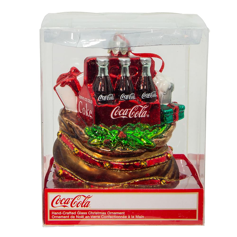 Amazon.co.jp: Kurt S. Adler 4.5インチ ガラス コカ・コーラ サンタ