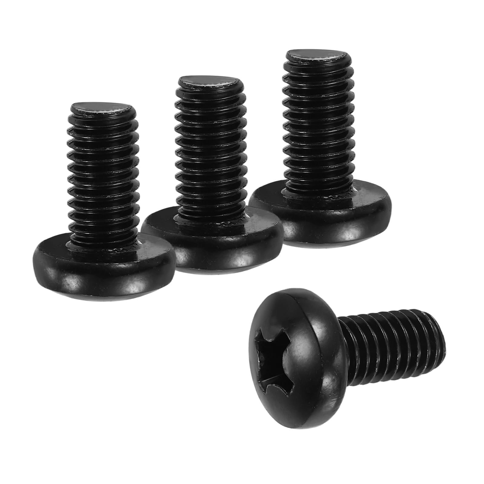 PATIKIL 3/8-16 x 3/4" Pan Head Machine Screws, 25 Pcs 304 Stainless Steel Round Head Screws for Cabinet Drawer Knob Pull Handle, Phillips Drive, Fully Threaded, Black Oxidation โ image 1