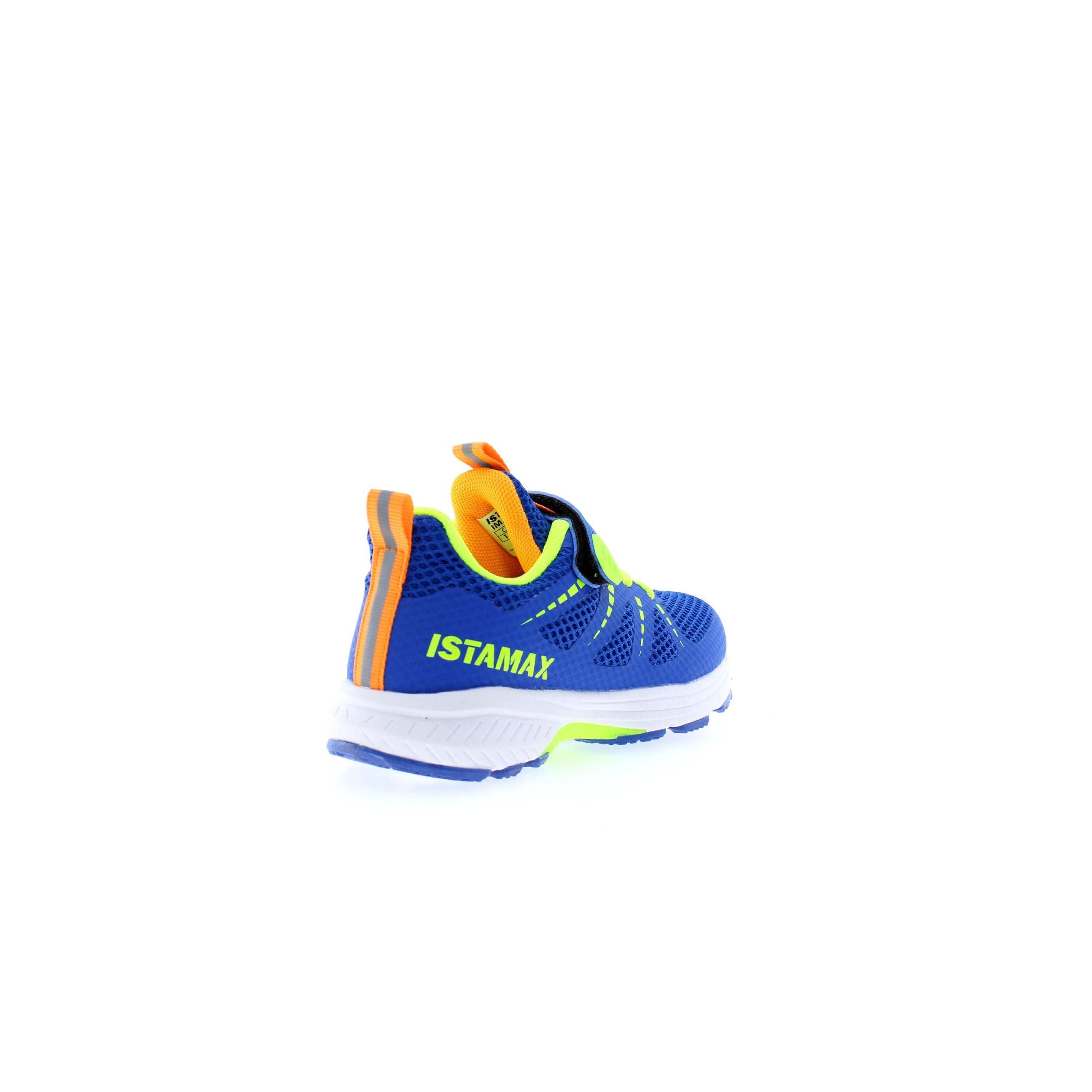 Scarpa Sportiva Modello IMAA3807 Blu Royal Giallo Neon a Lacci Elastici e Strappo (Blu Royal, Sistema Taglie Calzature EU, Adolescente, Numero, Media, 35)