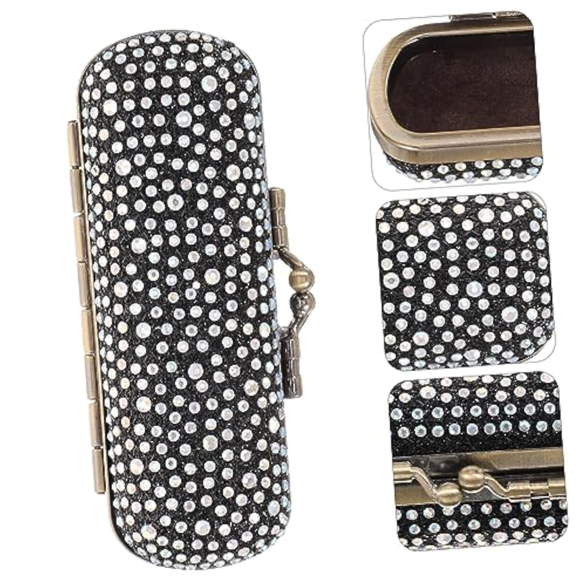 Lipstick Holder Mirror Case, Storage Bag for Makeup