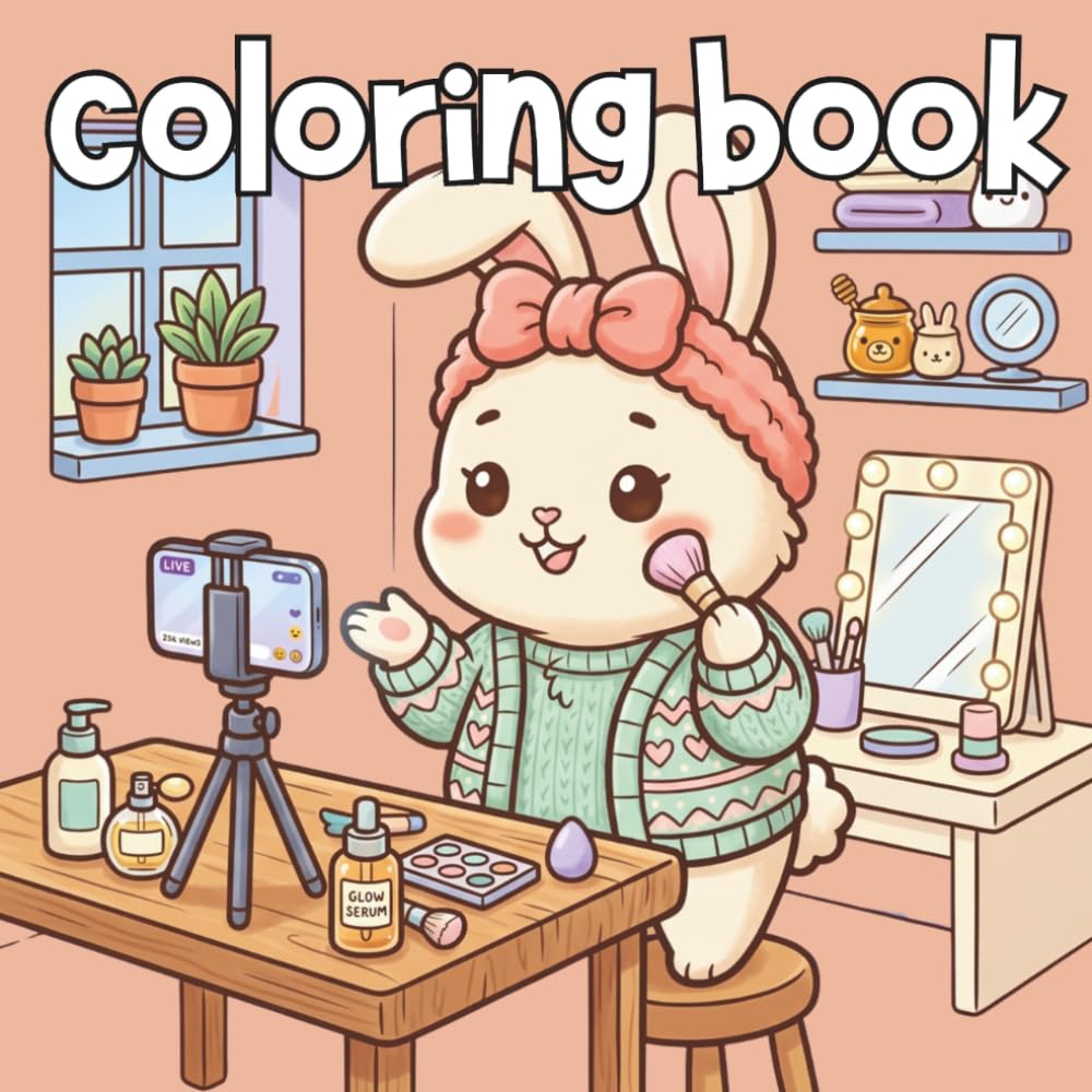 Main Character: A Cute Animal Influencer Coloring Book for All Ages