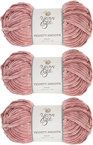 Miniatura 1 de Yarn Bee - Ovillo de hilo voluminoso para tejer y tejer, madeja suave de 80 yardas de 100% poliéster para mantas, sombreros y más, accesorios de