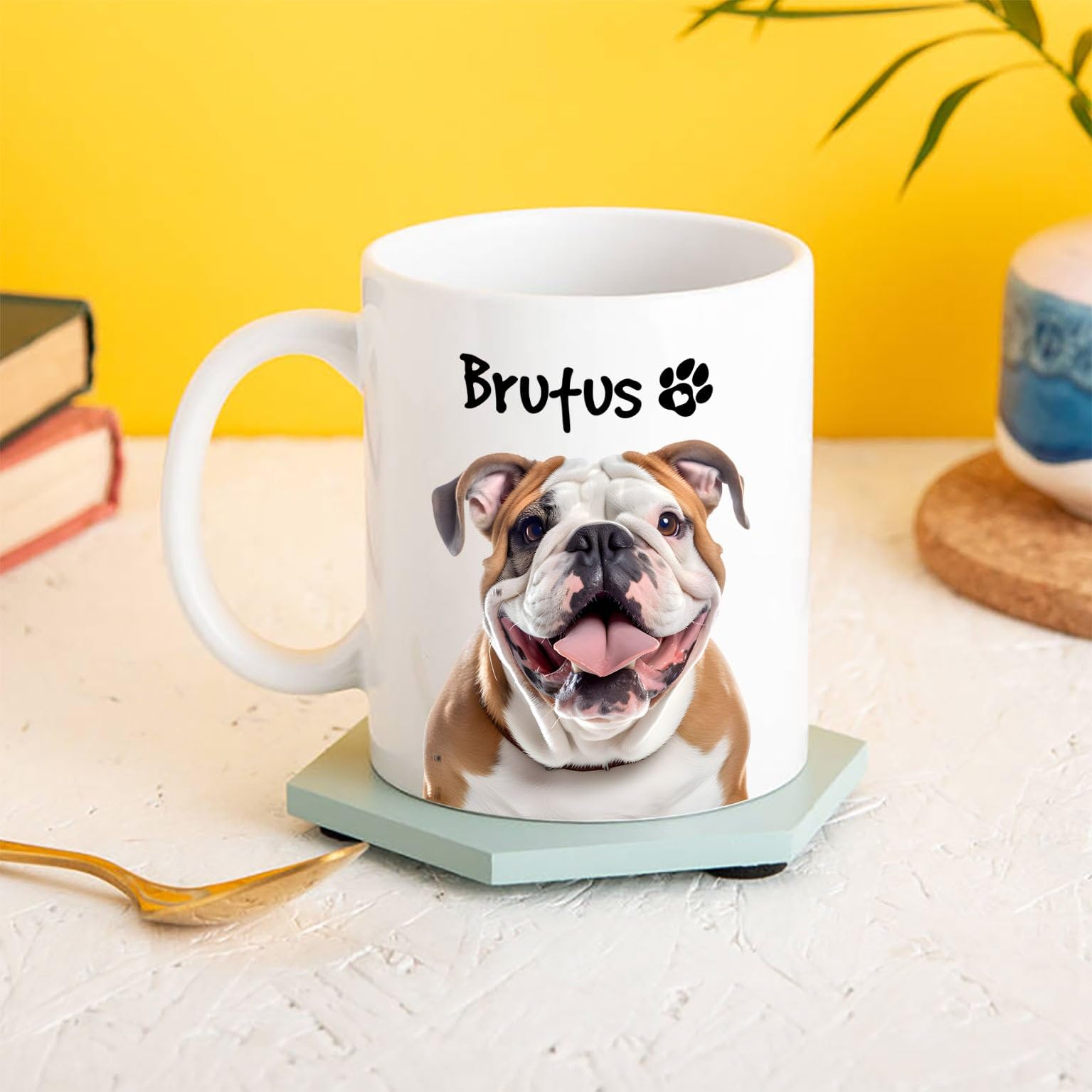 Amazon.com: English Bulldog Coffee Mug, Personalized English
