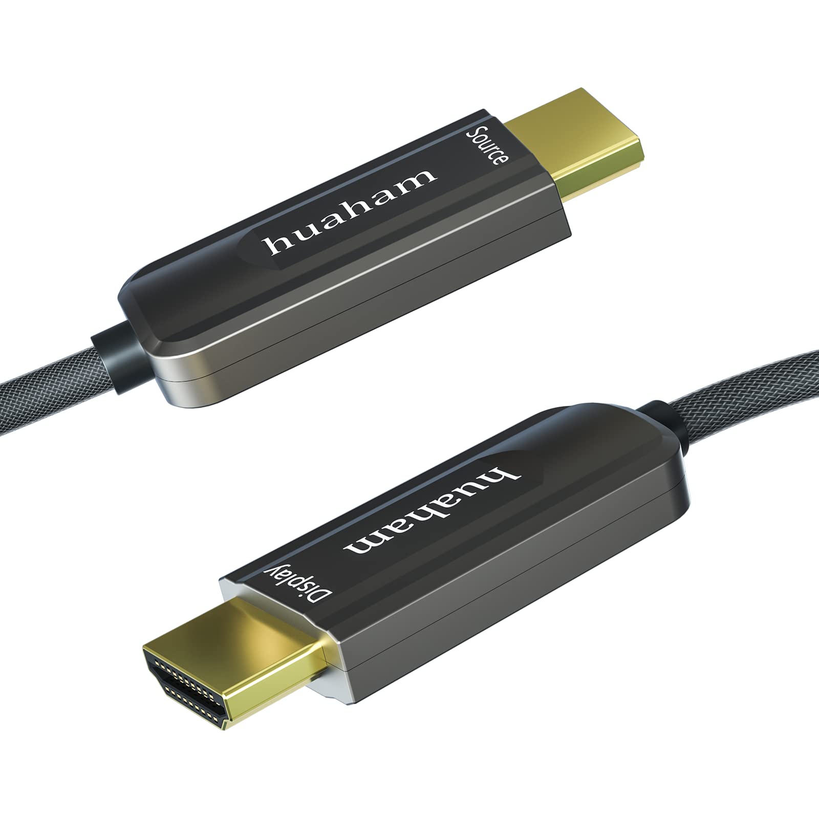 Cable HDMI 2.1 de fibra óptica 8K, 20 m, nailon trenzado 8 K, cable HDMI ultra alta velocidad 48 Gbit/s, compatible con 8K60Hz, 4K120Hz, HDR dinámico, compatible con EARC, PS5, Xbox, Apple TV, Sony,