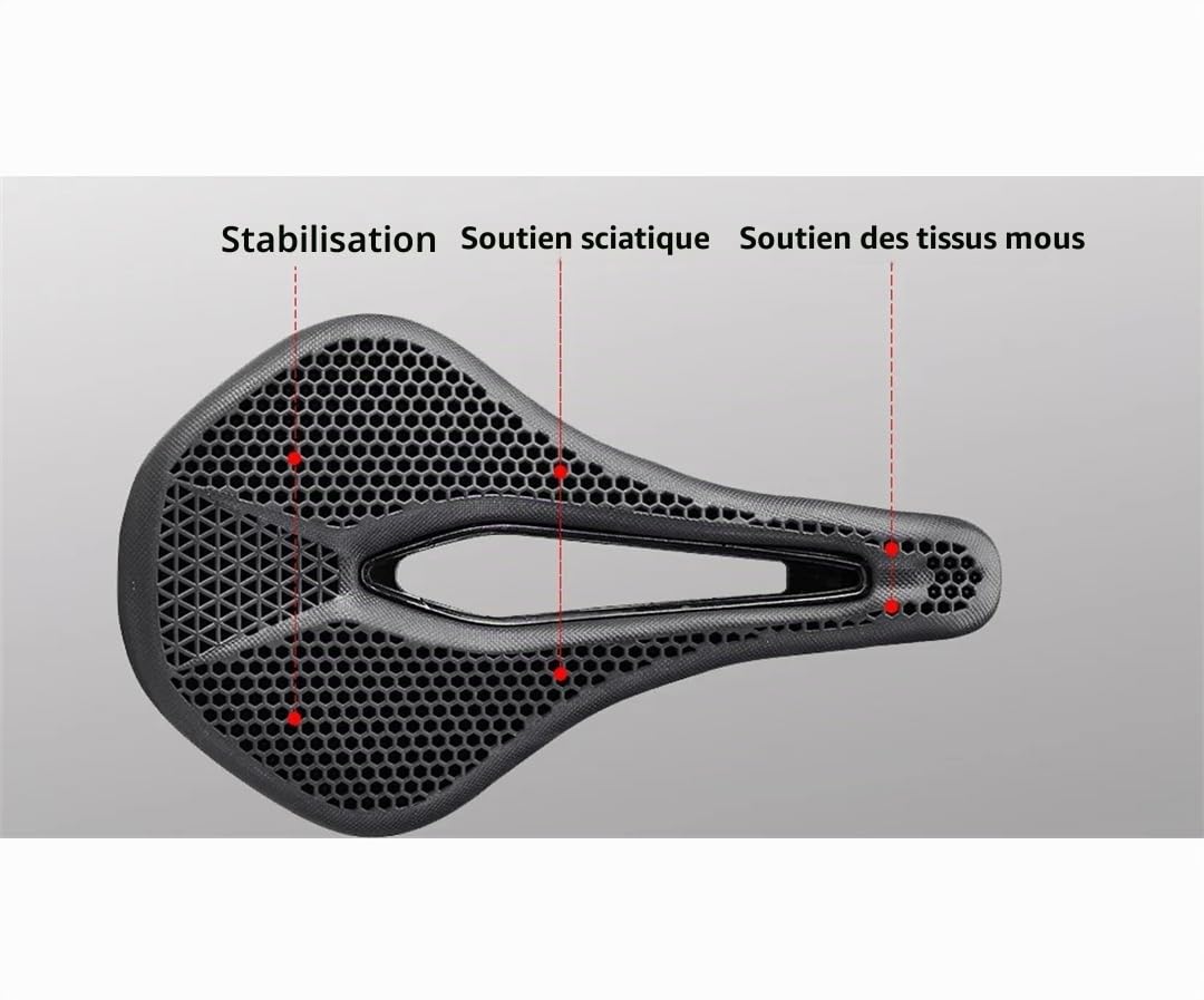 KOCEVLO-Selle de vélo imprimée 3D pour VTT, vélo de route, housse souple
