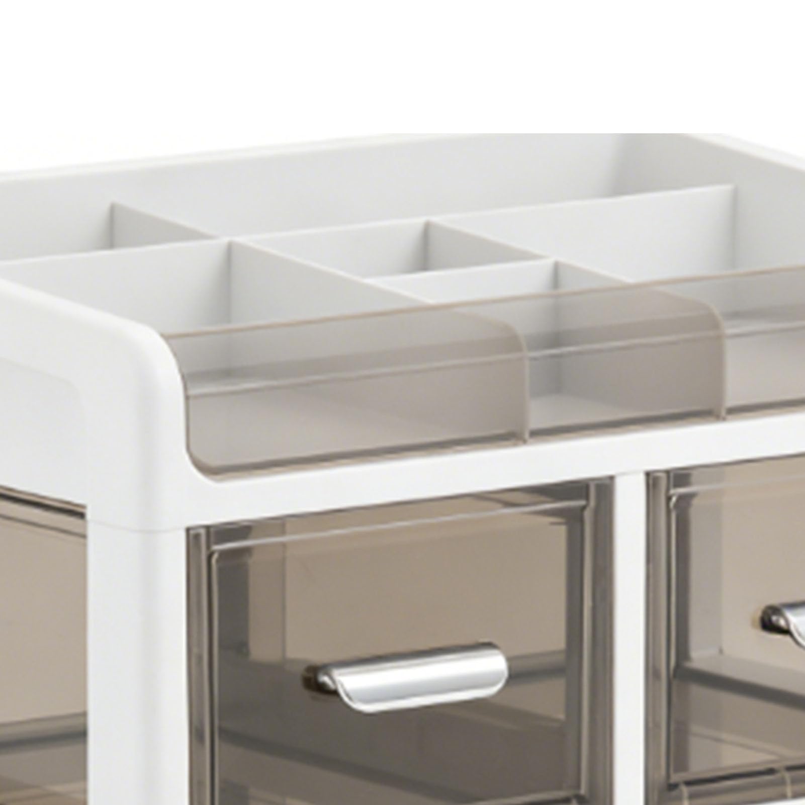 Bewinner Organizer da Scrivania per Ufficio con 5 Cassetti, Materiale Resistente, Articoli di Cancelleria per Trucchi, Scatola per la produttività del Lavoro a Casa, 11,81x7,87x14,96 Pollici (#1)