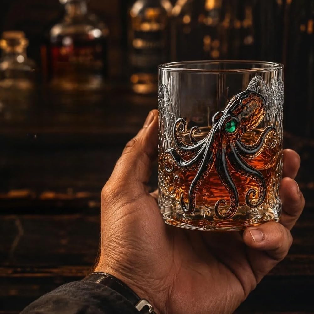 Copa de vino de whisky, vasos únicos con temática pirata, para padres, hermanos y amantes del ron, ideal para coleccionistas y ocasiones especiales
