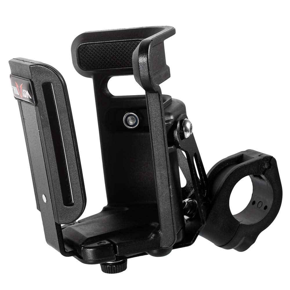 Universeller Flaschenhalter für Motorrad mit 20mm 22mm 25mm 28mm Lenker Sturzbügel Stoßstange für Duke 390/790 R1200GS G310GS DL650 Z900 (Schwarz)