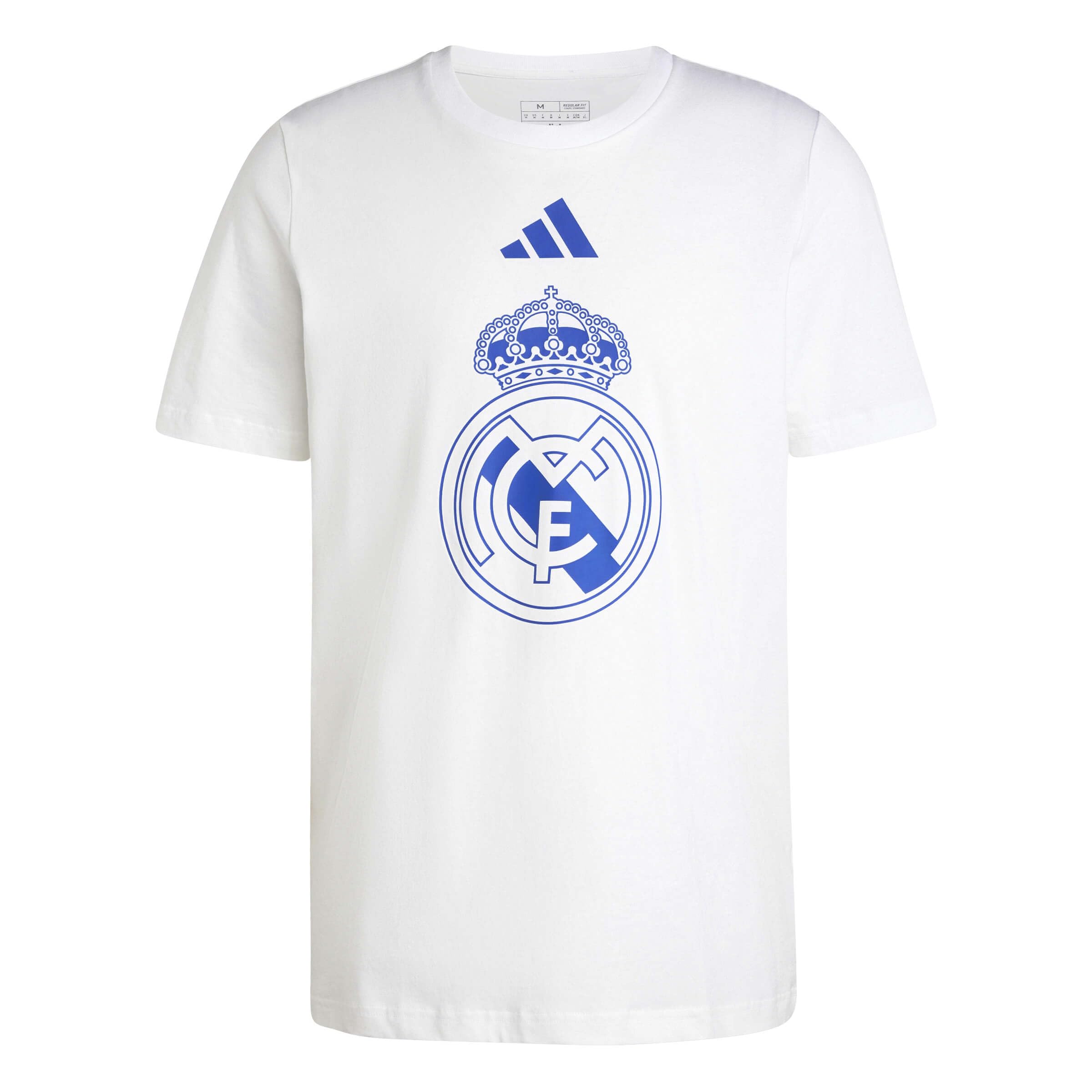 Adidas Mens Real Madrid DNA Graphic T-Shirt, White, Large