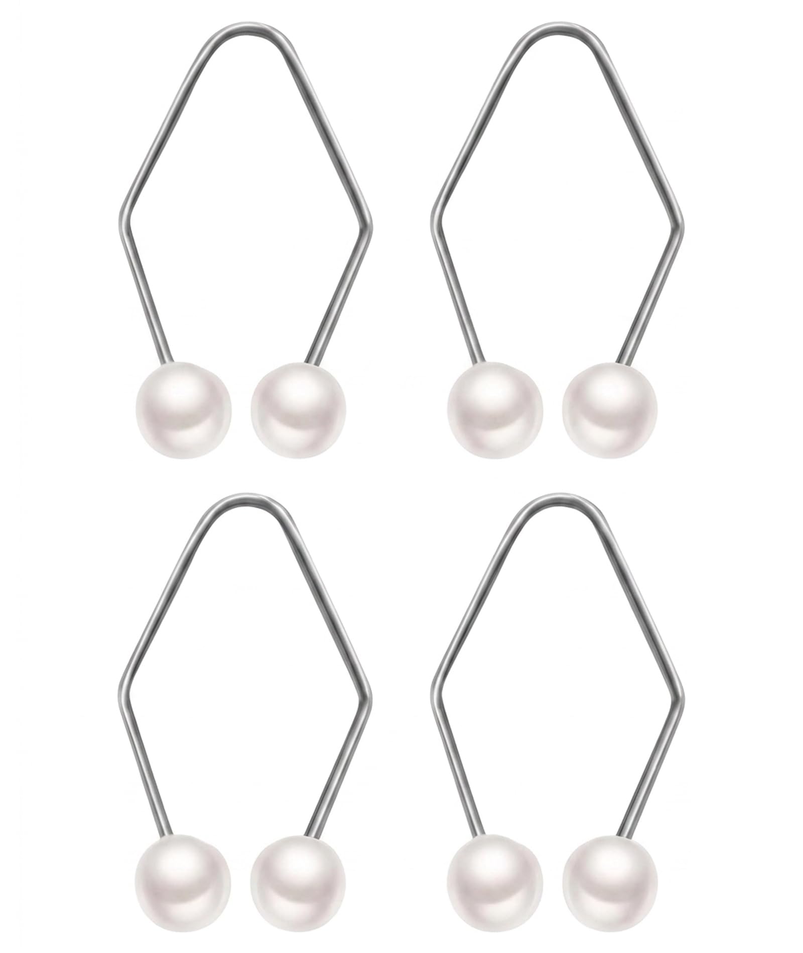4 PCS Dimple Maker, Silver Facial Contour Enhancer, Temporary Beauty Tool for Makeup and Photography, Smooth Application-picture-45