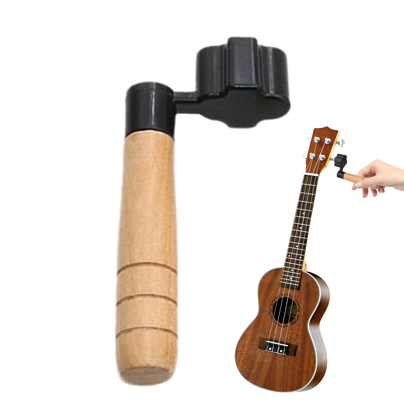 String Crank for Electric Guitar, Tuner Winder for Guitar, Ergonomic Maintenance Instrument for Changing, Suitable for Moving, Studios, Recording,