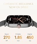 TOOBUR Smart Watch for Men Women, Answer/Make Calls, Fitness Tracker Watch, Step/Sleep/Heart Rate Tracker, IP68 Waterproof, Smartwatch Compatible Android Phone and iOS Phone, Black