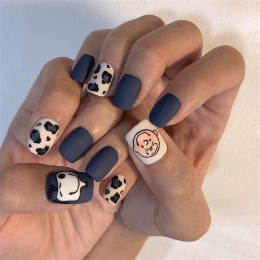 Amazon Co Jp Zyss ネイルステッカーブルーグレーの摩耗マニキュア嫁のモデルネイル作品偽のネイルパッチネイルアート ビューティー