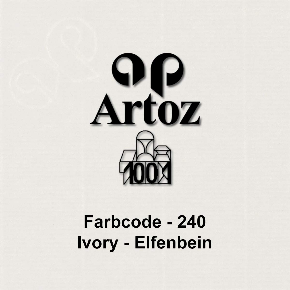 ARTOZ Lot de 50 cartes pliantes DIN B6 - Ivoire (crème) - 120 x 169 mm - Cartes pliantes vierges - Cartes à personnaliser - 220 g/m² - Série 1001