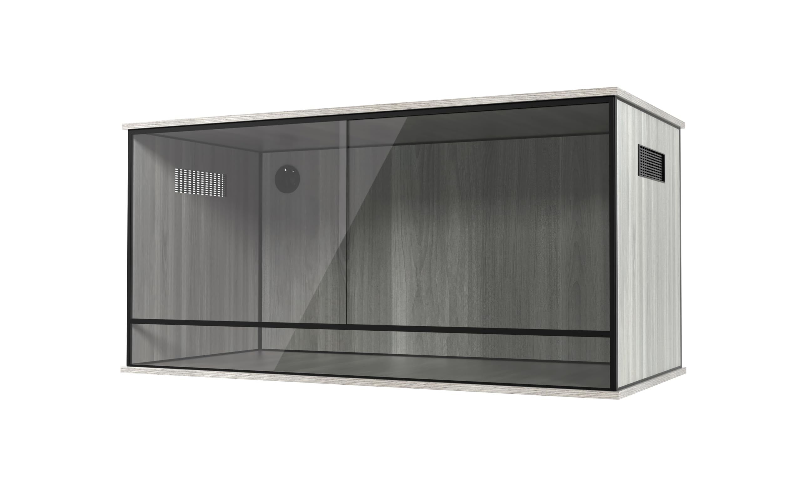 ProRep Vivarium Grey 4x2x2ft | 120x59x59cm | Aluminium Frame | Full-Height Sliding Glass Doors | Side Vents | Reptile Enclosure for Bearded Dragons & Monitors