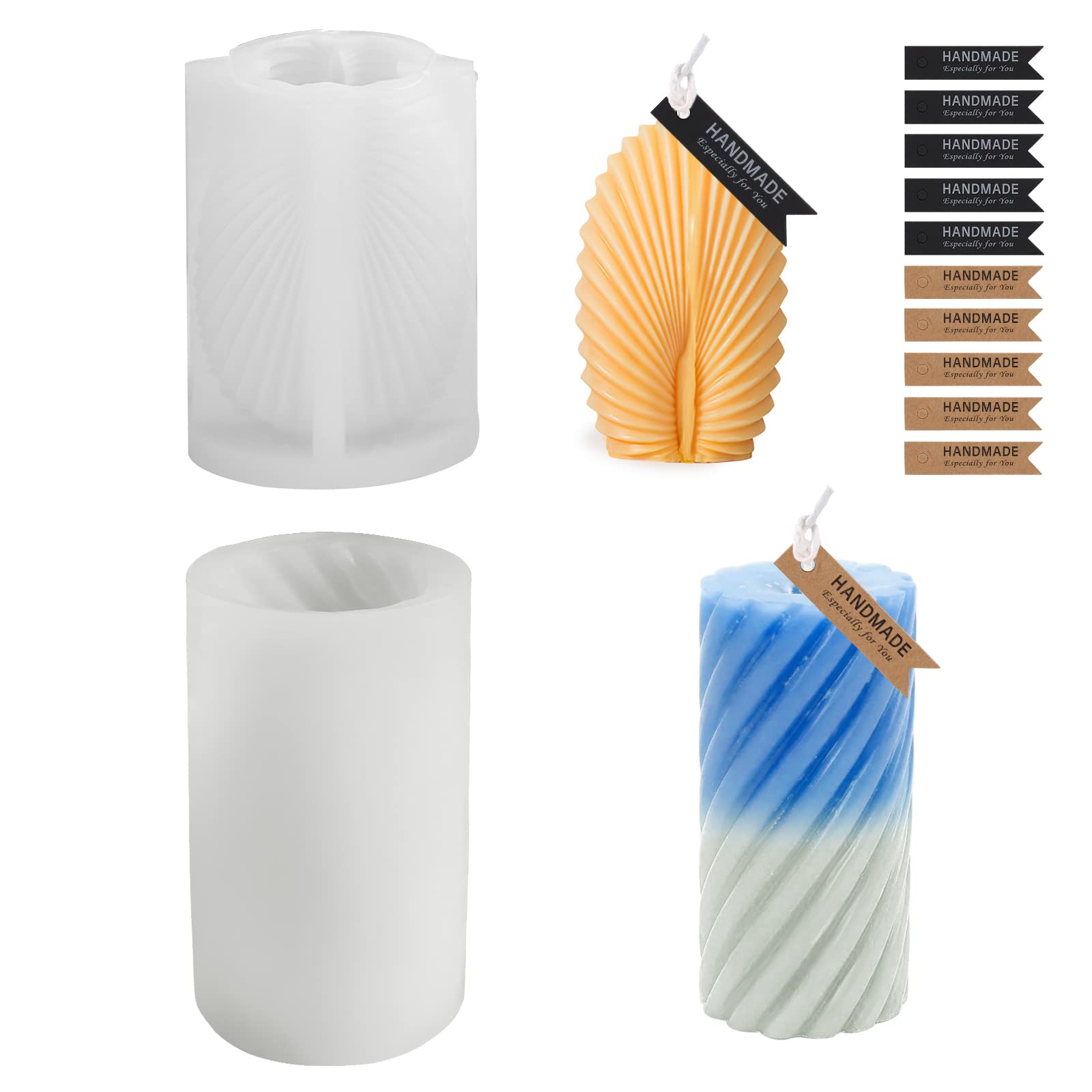 3D Kerzenform Aus Silikon – Zylindrisch, Geometrisch, Für DIY Duftkerzen & Harzarbeiten, Lebensmittelecht