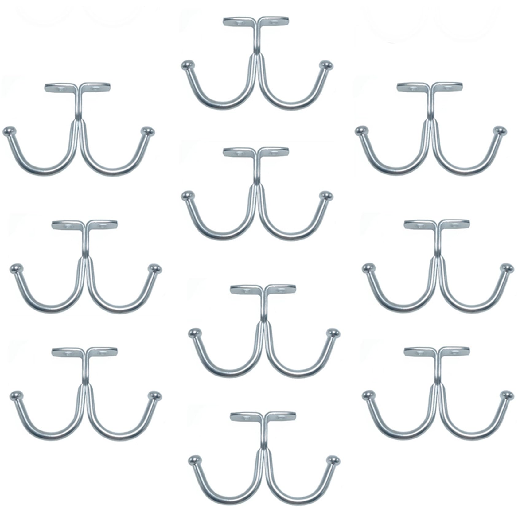 Double Prong Ceiling Hooks 10 PCS Heavy Duty Under Cabinet