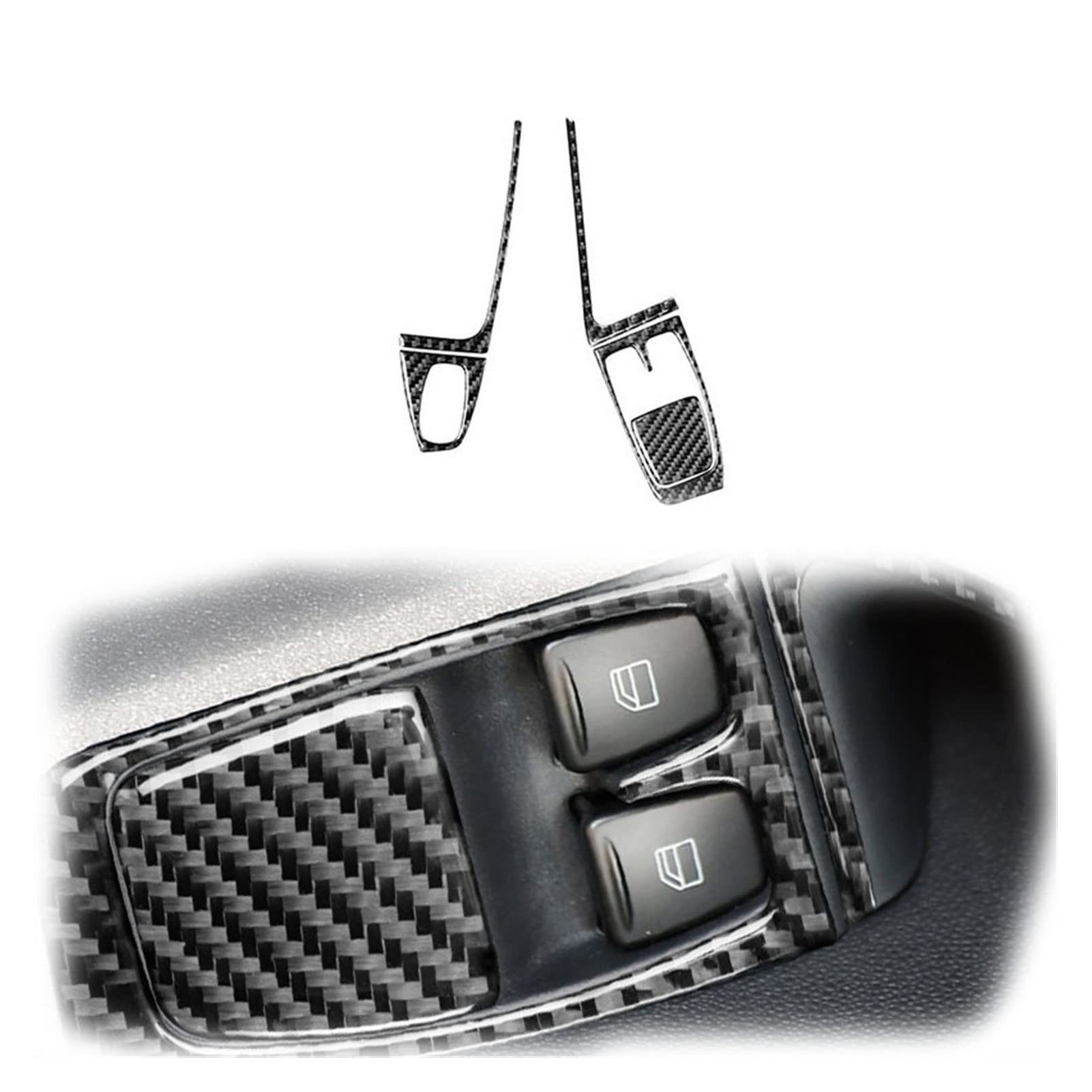 Hfjfdq K For Banz For Smart Fortwo 451 C451 Coupe A451 Cabrio Pulse Passion 2011-2015 Carbon Fiber Car Air Conditioner Vent Cover Interiors Stickers