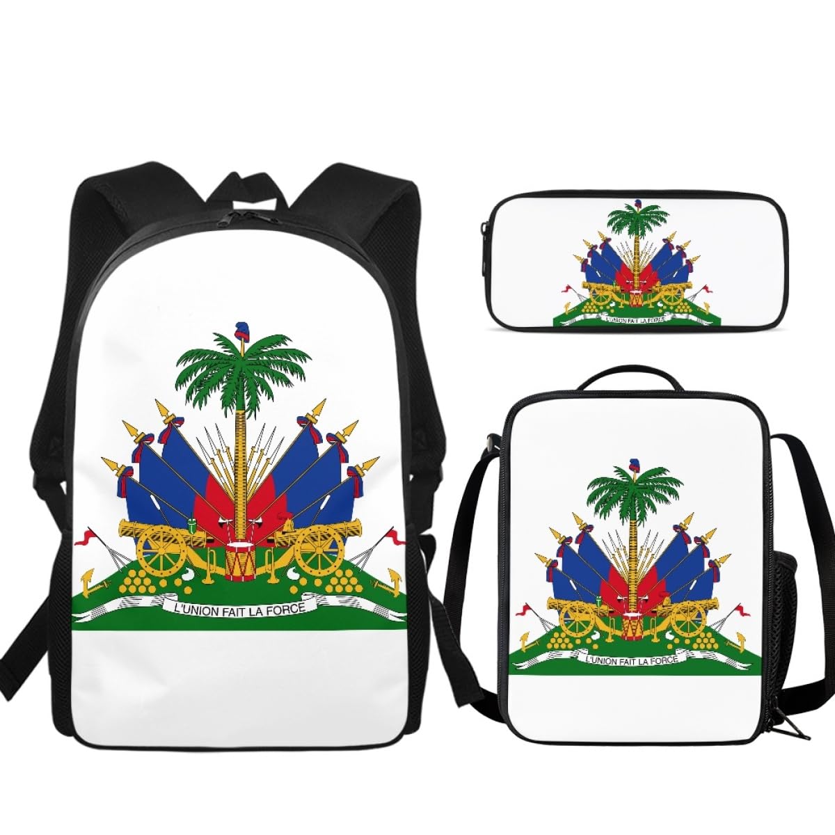 Sac à dos imprimé drapeau haïtien pour la rentrée des classes - 6
