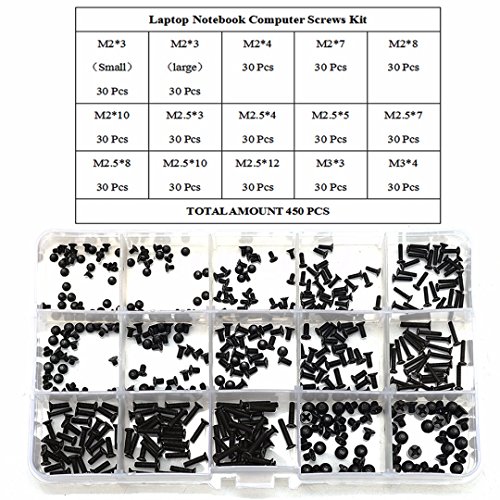 450pcs Laptop Notebook Computer Screw Kit Set for IBM HP Dell Lenovo Samsung etc
