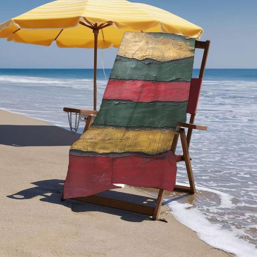 Telo Mare XXL 220x100cm/35x70cm, 2 Set Telo Mare Microfibra Banda Asciugamano Palestra Uomo, Antisabbia, Leggero, Asciugatura Rapida, Teli da Spiaggia Grandi Accessori per Camping Natation Yoga F-18