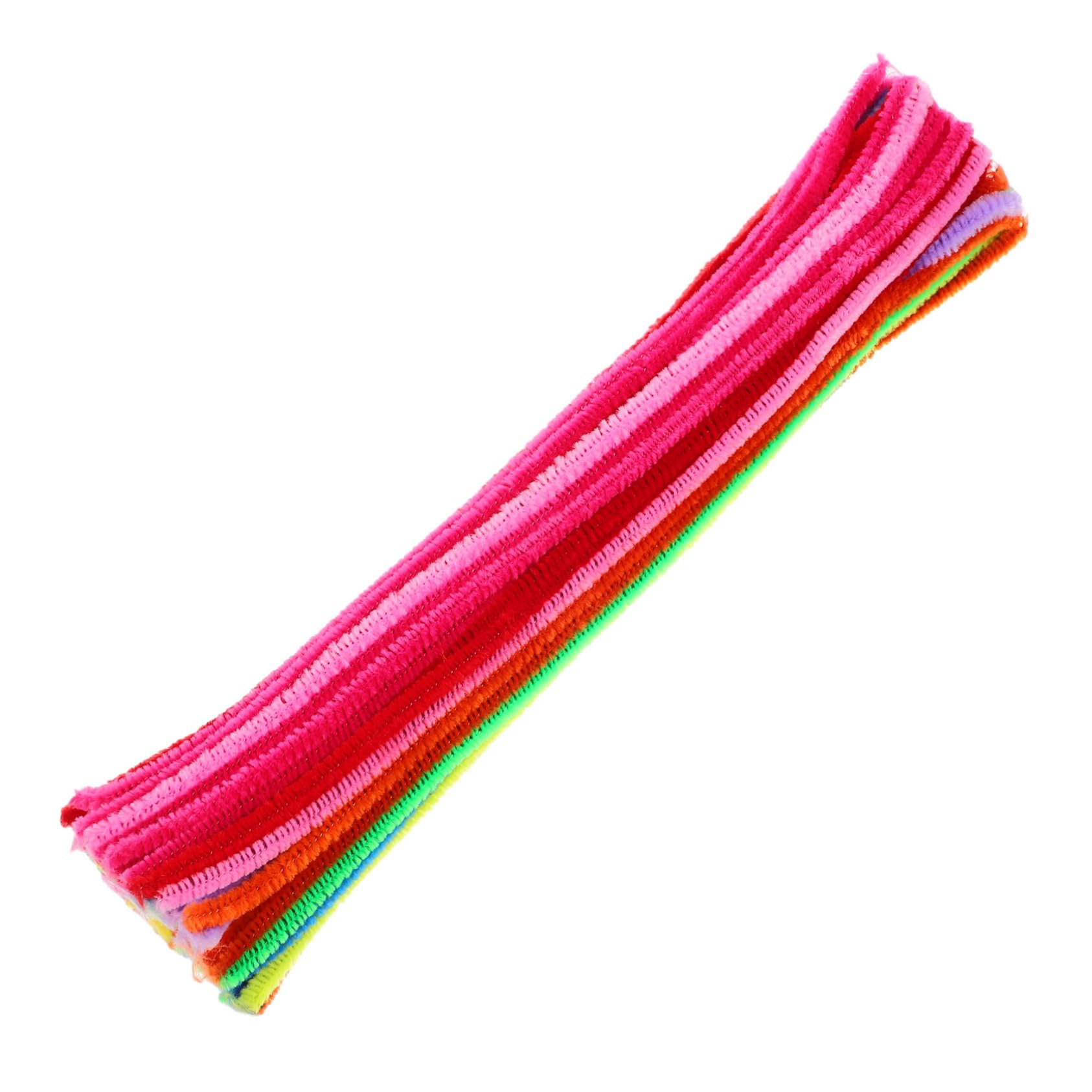 Homoyoyo 100pcs Dark Green Pipe Cleaners Chenille Stems Craft Supplies for DIY Twisted Rods