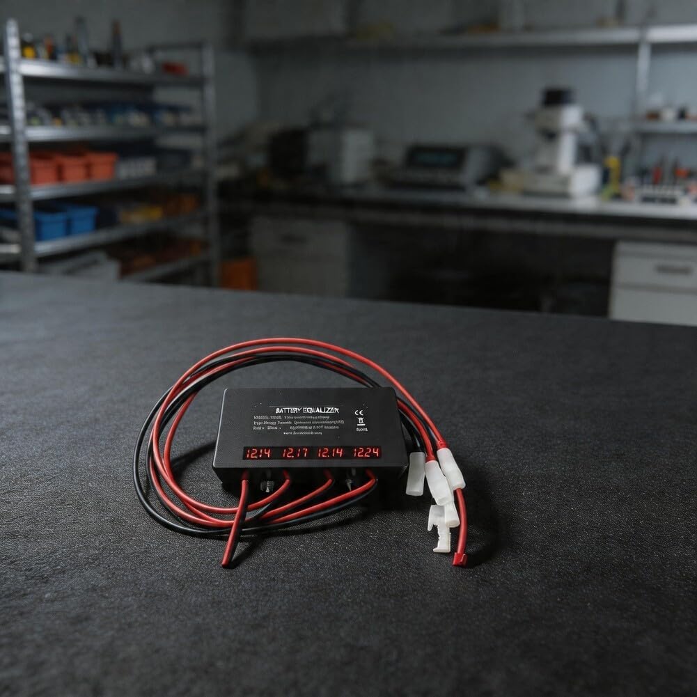 Equalizzatore attivo HA12L 48V con display di monitoraggio della tensione in tempo reale, caratteristiche di protezione robuste, classificazione IP67 per ambienti difficili