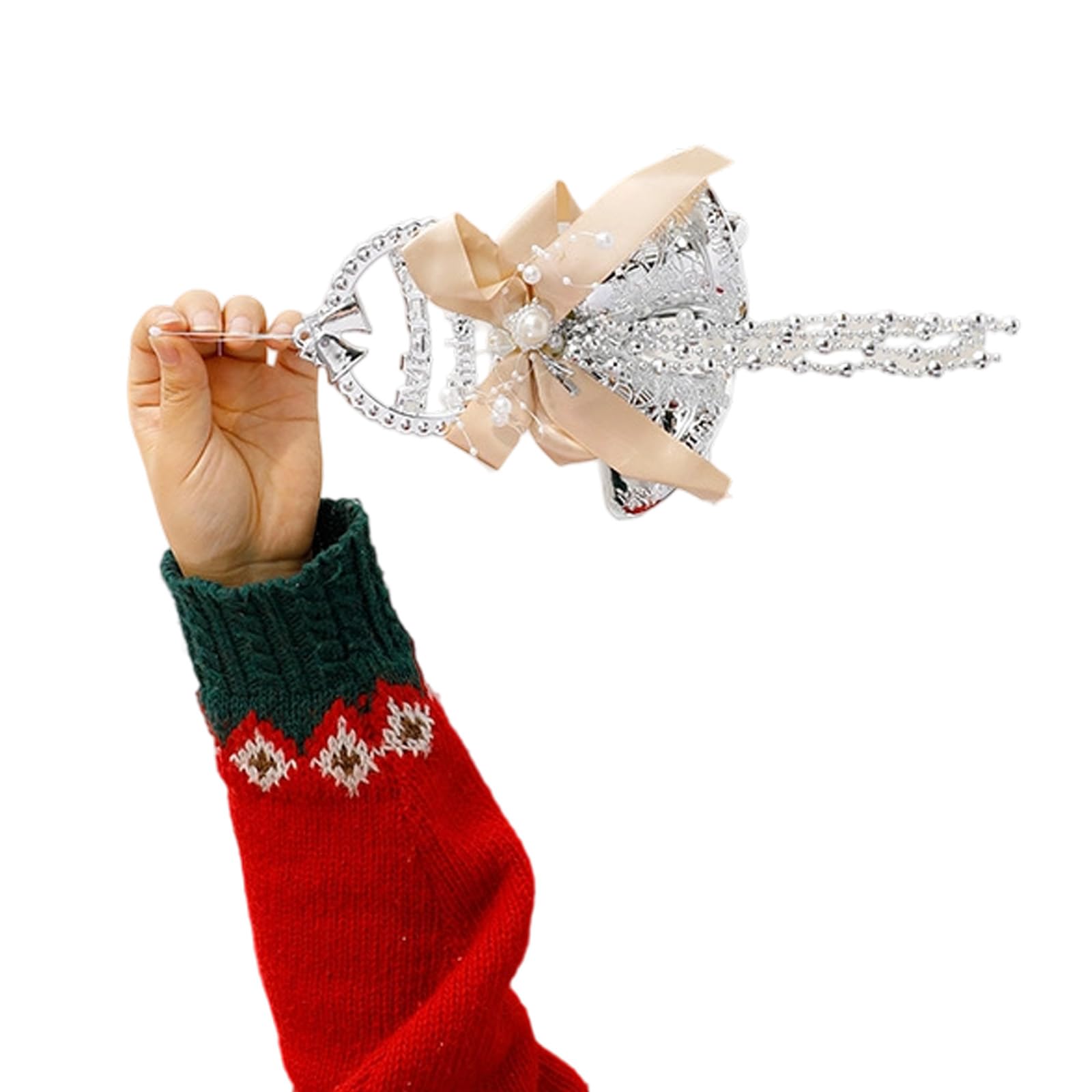 Customizable Christmas Wind Toll Garnishes PVC Door Hanging Decoration with Celebratory Sound for Festive Spirit Celebratory PVC Bells
