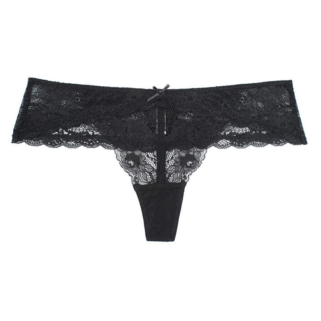 Culotte fine en dentelle respirante et sous-vêtement sexy bleu taille basse