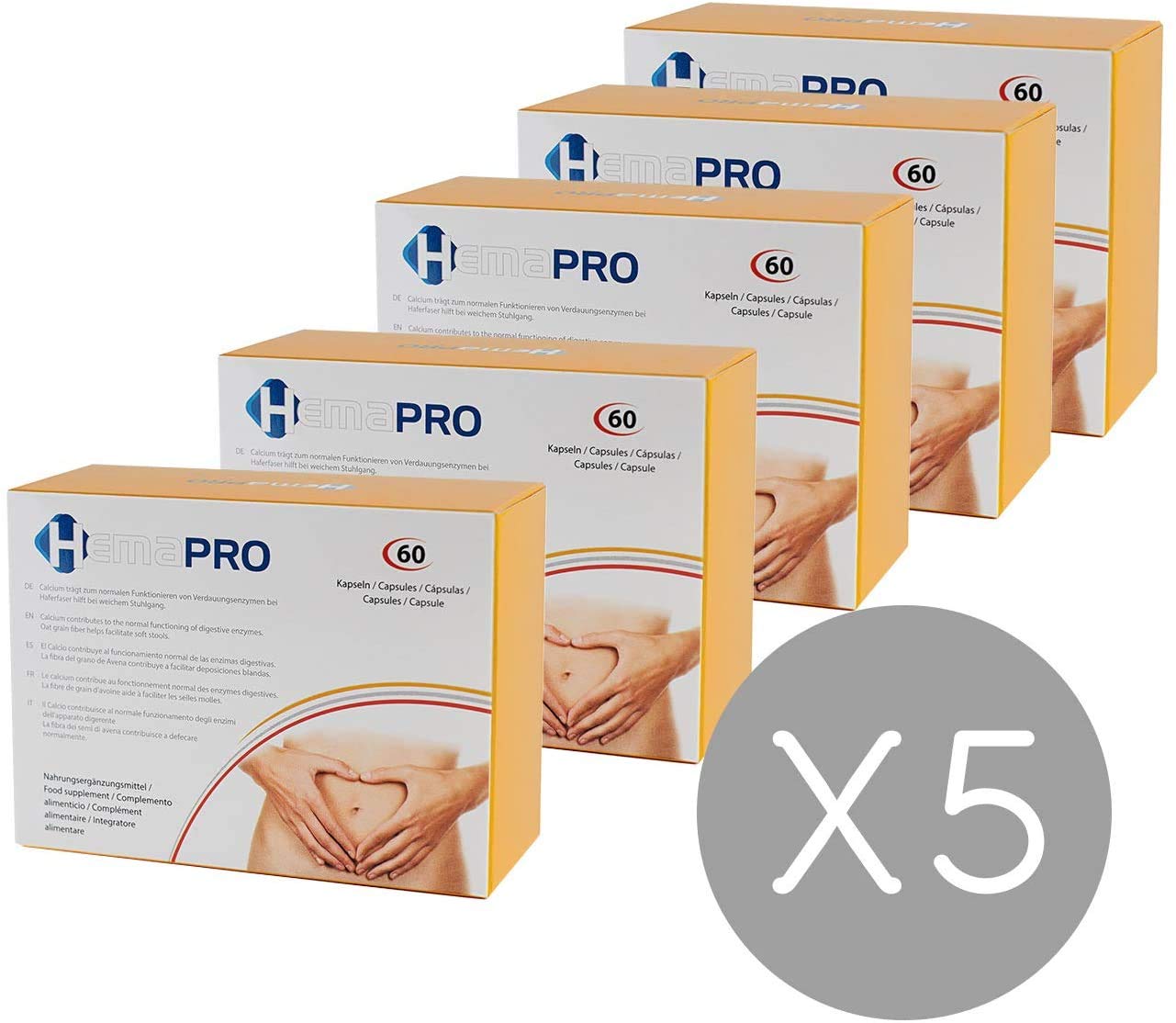 Hämorriden - 5 Hemapro Pills: Tabletten zur Hämorrhoiden Vorbeugung