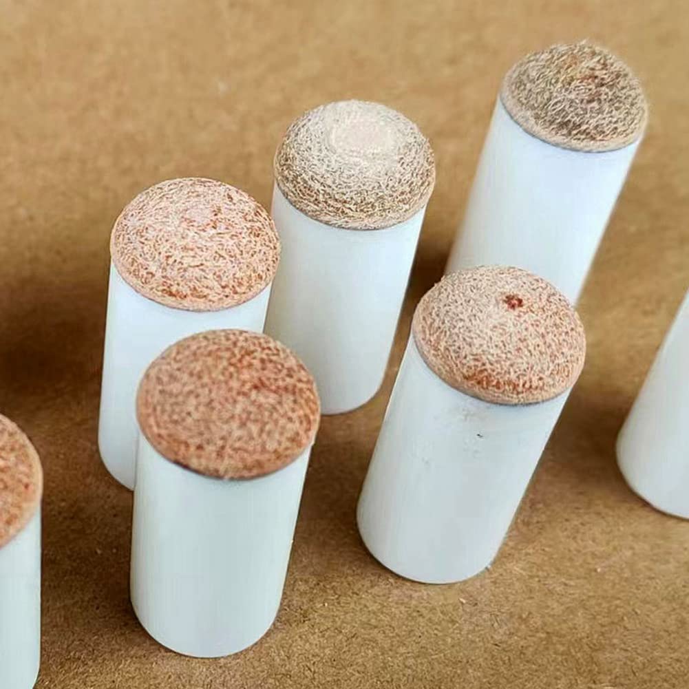 Set 10 Puntali Per Stecca Da Biliardo 13mm - Bianco E Nero, Con Filettatura Ottone, Per Controllo Preciso